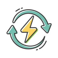 energy icon, energy vector illustration-simple illustration of energy, perfect for energy logos and icons