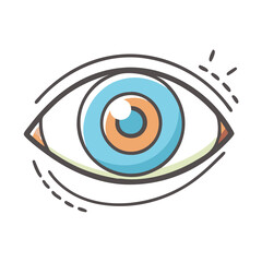 eye icon, eye vector illustration-simple illustration of eye, perfect for eye logos and icons