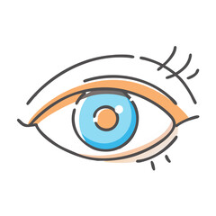 eye line icon, eye line vector illustration-simple illustration of eye line, perfect for eye line logos and icons