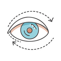 eye line icon, eye line vector illustration-simple illustration of eye line, perfect for eye line logos and icons
