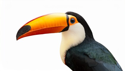 Naklejka premium toucan photo white background
