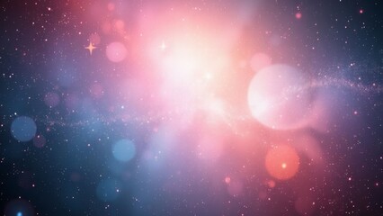 Fototapeta premium Ethereal celestial background displays shimmering cosmic dust and nebulous light.
