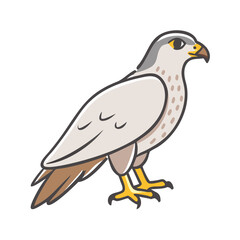 falcon icon, falcon vector illustration-simple illustration of falcon, perfect for falcon logos and icons