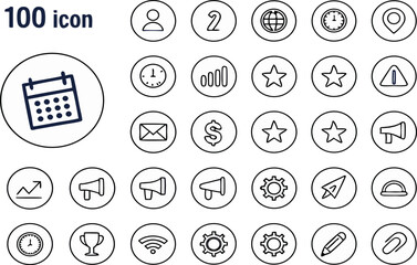Fototapeta premium set of icons for web