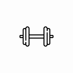 dumbbell weight gym icon sign vector