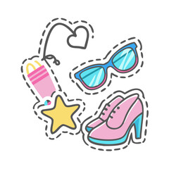 fashion stickers icon, fashion stickers vector illustration-simple illustration of fashion stickers, perfect for fashion stickers logos and icons