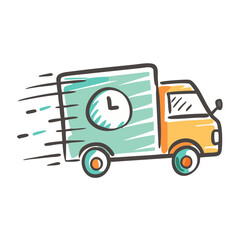 fast delivery icon, fast delivery vector illustration-simple illustration of fast delivery, perfect for fast delivery logos and icons
