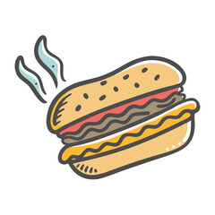 fast food icon, fast food vector illustration-simple illustration of fast food, perfect for fast food logos and icons