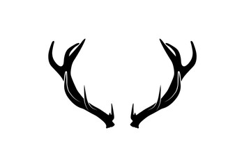 Deer Horn vector. Deer Antlers icon vector.