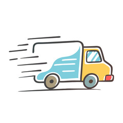 fast shipping delivery truck icon, fast shipping delivery truck vector illustration-simple illustration of fast shipping delivery truck, perfect for fast shipping delivery truck logos and icons