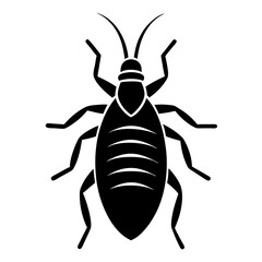 Black Cockroach Icon Pest Control Infographic Illustration