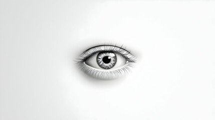 Fototapeta premium Close Up Grayscale Image of a Human Eye