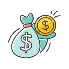 finance icon, finance vector illustration-simple illustration of finance, perfect for finance logos and icons