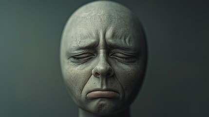 Obraz premium Inner coldness and emotional distance in modern psychological concept
