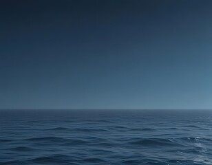 Obraz premium Deep ocean blue gradient, softly shifting shades of blue, image, cool tones, water