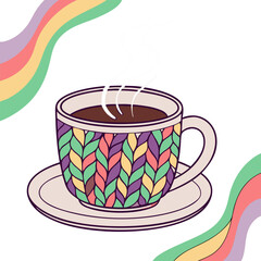 cup of coffee with chocolate