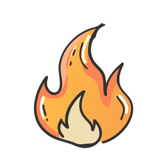 fire flame icon, fire flame vector illustration-simple illustration of fire flame, perfect for fire flame logos and icons