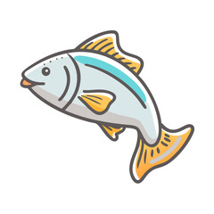 fish icon, fish vector illustration-simple illustration of fish, perfect for fish logos and icons