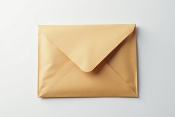 Sealed envelope, single object on stark white , secure, sealed