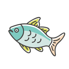 fish icon, fish vector illustration-simple illustration of fish, perfect for fish logos and icons
