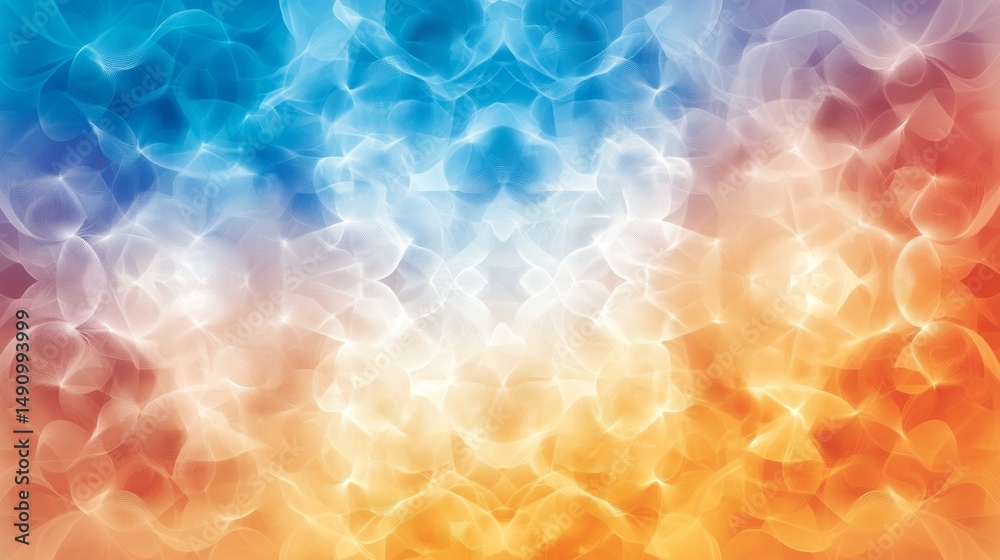 Aufkleber abstract fluid art with a smooth gradient color transition for backgrounds