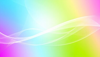 Fototapeta premium Abstract multicolor 3d gradient background with hi-tech elements and waves