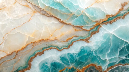 Fototapeta premium Blue grunge texture evokes a vintage sea surface with watercolor ripples