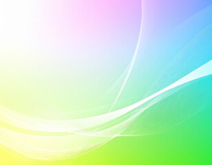 Abstract multicolor 3d gradient background with hi-tech elements and waves