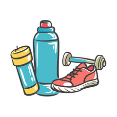 fitness sport icon, fitness sport vector illustration-simple illustration of fitness sport, perfect for fitness sport logos and icons