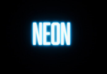 Neon Sign Text Effect