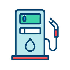 Minimalist Fuel Pump Vector Illustration

