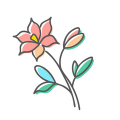 flower icon, flower vector illustration-simple illustration of flower, perfect for flower logos and icons