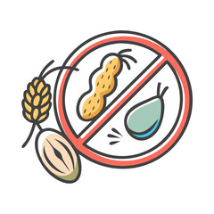 food allergens icon, food allergens vector illustration-simple illustration of food allergens, perfect for food allergens logos and icons