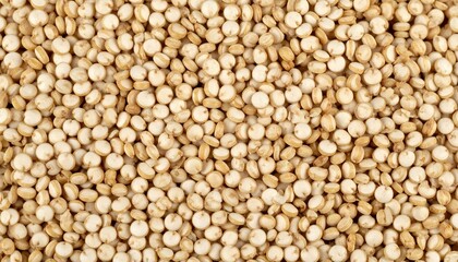 Healthy food background,texture - A close-up shot showcasing a pile of raw quinoa grains, a healthy and versatile food ingredient. The texture and details are clearly visible.