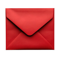 Red Envelope Isolated on white transparent background, cutout