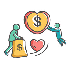 fundraiser icon, fundraiser vector illustration-simple illustration of fundraiser, perfect for fundraiser logos and icons