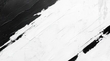 Black and white abstract brushstrokes