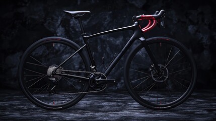 Black bicycle design