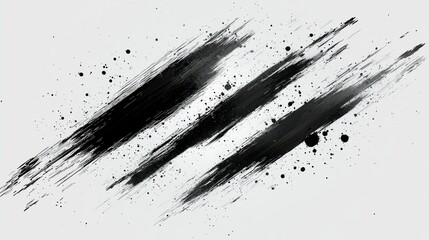 Black paint strokes abstract background