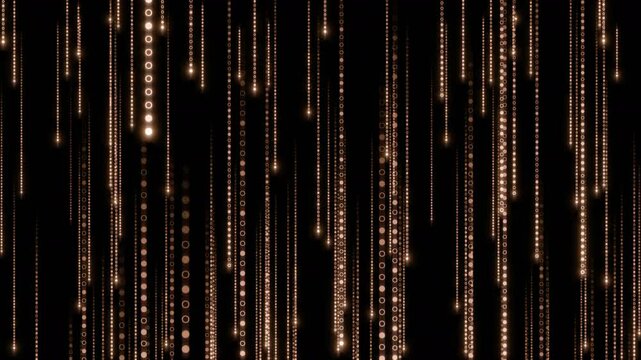 Matrix Code Digital Rain of Falling dot