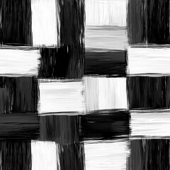 Seamless pattern with black and white checkered squares.