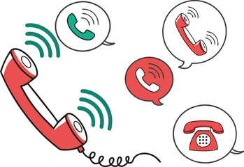 vector illustration of a mobile phone