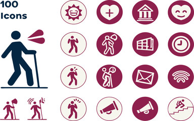 set of icons for web design