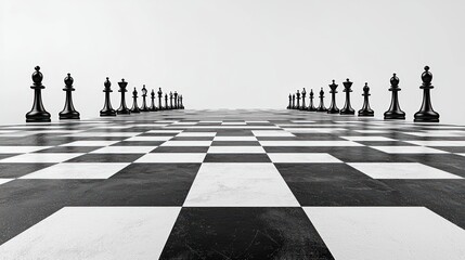 Chessboard perspective design