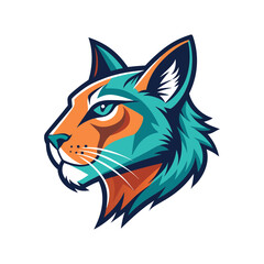 vector illustration of an orange cat