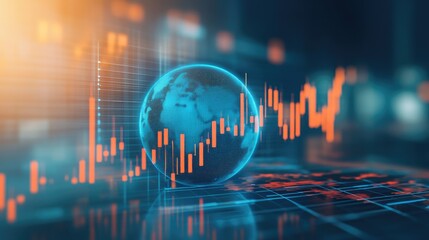 Global financial indicators displayed on a digital interface.