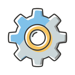 gear settings icon, gear settings vector illustration-simple illustration of gear settings, perfect for gear settings logos and icons
