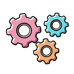 gear wheels icon, gear wheels vector illustration-simple illustration of gear wheels, perfect for gear wheels logos and icons