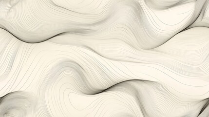 Obraz premium Abstract wavy design in light tones and dark accents.