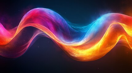 Obraz premium Abstract swirling design with vibrant color transitions.